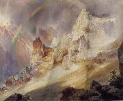 Thomas Moran Rainbow over the Grand Canyon of the Rellowstone oil painting reproduction